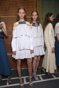 Backstage at Peter Pilotto Spring 2016