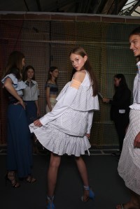 Backstage at Peter Pilotto Spring 2016