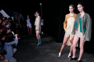Backstage at Phillip Lim RTW Spring 2016