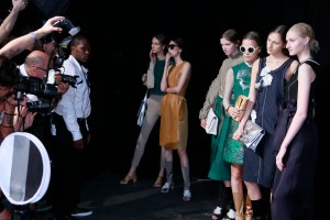 Backstage at Phillip Lim RTW Spring 2016