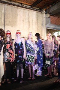 Backstage at Emilio Pucci RTW Spring 2016