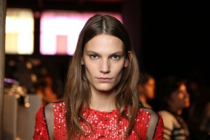 Backstage at Emilio Pucci RTW Spring 2016