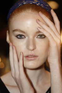 Backstage at Reem Acra RTW Spring 2016