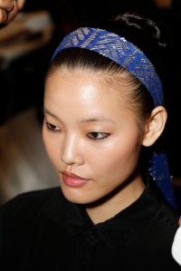 Backstage at Reem Acra RTW Spring 2016