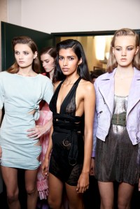 Backstage at Roberto Cavalli Spring 2016