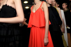 Backstage at Salvatore Ferragamo Spring 2016
