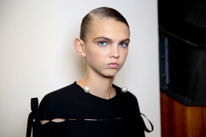 Backstage at Salvatore Ferragamo Spring 2016