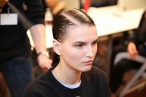 Backstage at Salvatore Ferragamo Spring 2016