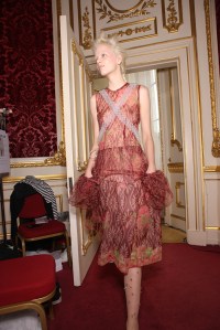 Backstage at Simone Rocha RTW Spring 2016