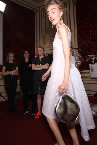 Backstage at Simone Rocha RTW Spring 2016