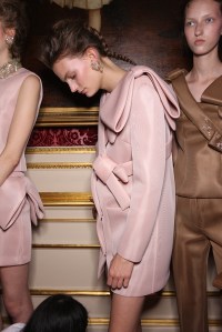 Backstage at Simone Rocha RTW Spring 2016