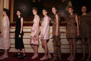 Backstage at Simone Rocha RTW Spring 2016