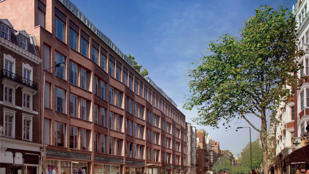 A view of the new Sloane Street development.