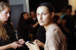 Backstage at Suno RTW Spring 2016