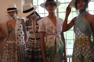 Backstage at Temperley London Spring 2016
