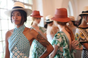 Backstage at Temperley London Spring 2016