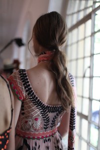 Backstage at Temperley London Spring 2016