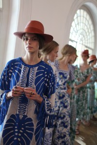 Backstage at Temperley London Spring 2016