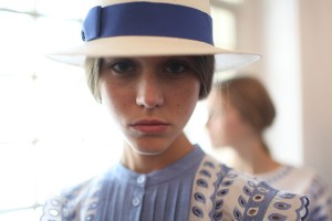 Backstage at Temperley London Spring 2016