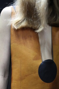 Backstage at Thomas Tait Spring 2016