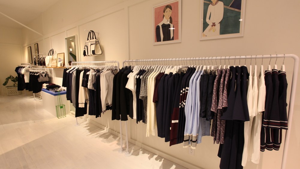 The Tory Sport pop-up shop at 257 Elizabeth Street in New York.