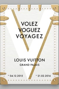 The poster of the Louis Vuitton exhibit at the Grand Palais