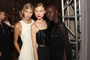 Backstage at Zac Posen RTW Spring 2016