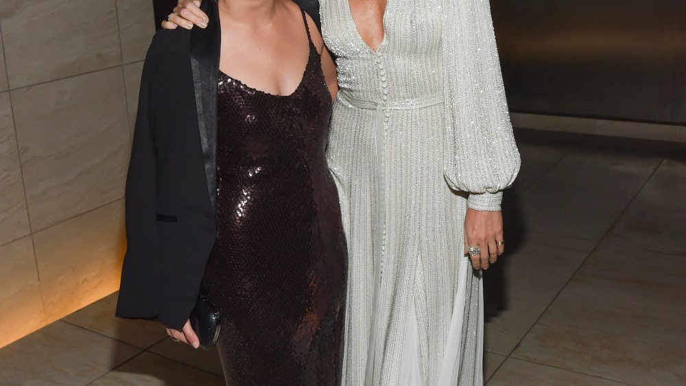 Billie Lourd with Gwyneth Paltrow in Ralph and Russo.