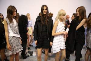 Backstage at Carven RTW Spring 2016