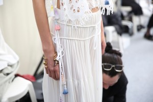 Backstage at Chloé Spring 2016