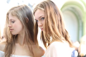 Backstage at Chloé Spring 2016