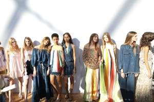 Backstage at Chloé Spring 2016