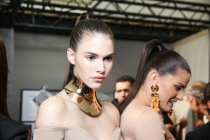 Backstage at Balmain Spring 2016
