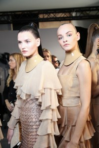 Backstage at Balmain Spring 2016