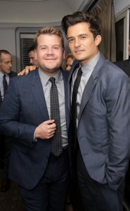 Orlando Bloom and James Corden