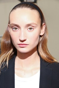 Backstage at Akris Spring 2016