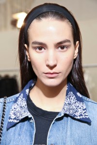 Backstage at Akris Spring 2016