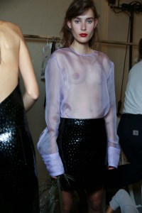 Backstage at Nina Ricci Spring 2016