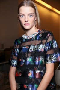 Backstage at Sacai Spring 2016