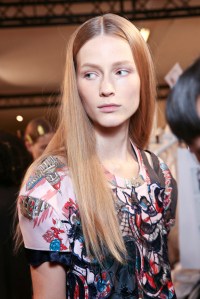Backstage at Sacai Spring 2016