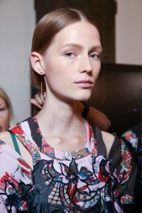 Backstage at Sacai Spring 2016