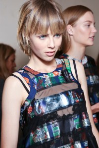 Backstage at Sacai Spring 2016