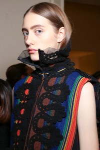 Backstage at Sacai Spring 2016