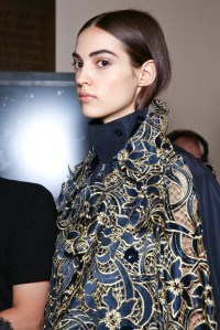 Backstage at Sacai Spring 2016
