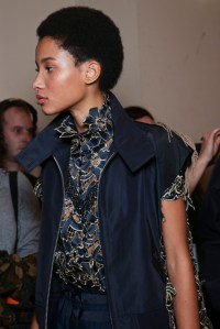 Backstage at Sacai Spring 2016