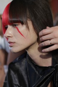 Backstage at Yohji Yamamoto Spring 2016