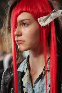 Backstage at Yohji Yamamoto Spring 2016