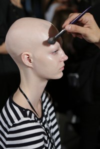Backstage at Yohji Yamamoto Spring 2016