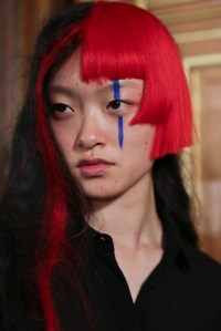 Backstage at Yohji Yamamoto Spring 2016