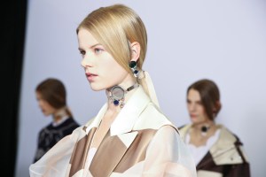 Backstage at Dior Spring 2016